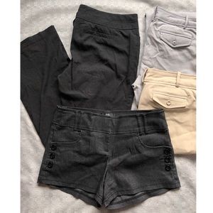 PAPAYA - 4 Pair Dress Pants & Shorts - Size Medium